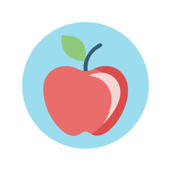 Apple Fruit Symbol Representing Healthy Food and Natural Nutrition