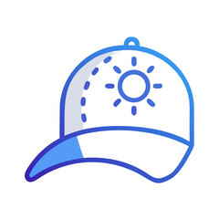 Baseball Cap Icon Representing Sun Protection and Casual Outdoor Wear