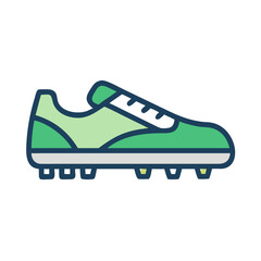 Fototapeta premium Cleat Shoe Symbol Representing Sports Footwear and Athletic Performance