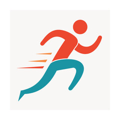 Running Legs Icon for Fitness Challenge Apps