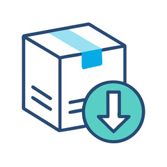 Downloaded Package Icon Representing Digital Content and File Acquisition