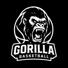 Gorilla Sport Logo Animal Icon Symbol