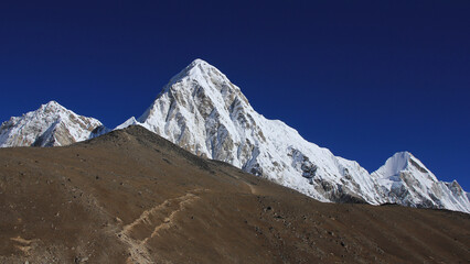 Pumo Ri and Kala Patthar, viewpoint near the Everest Base Camp, Nepal.