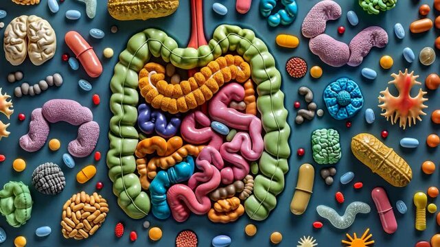 visualization of microbial diversity in the gut