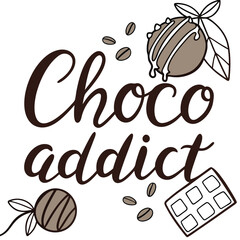 coffee beans vector vector chocolate Tr-shirt design