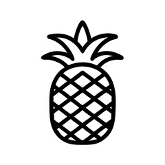 Fototapeta premium Pineapple Icon Representing Tropical Fruit and Exotic Nutrition