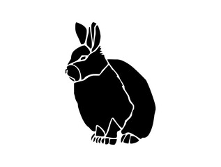 Rabbit Logo Icon Design | Cute Rabbit Logo Art | SVG Transparent File for Branding, Vector Illustration, Digital Use, Editable Logo