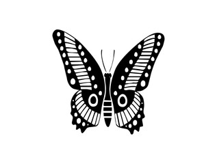 Elegant Butterfly Icon Logo Design – Beautiful SVG Image File for Nature Themes, Branding, Fashion, Crafts, and Creative Projects