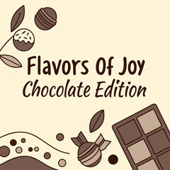 chocolate easter card vector chocolate Tr-shirt design