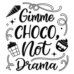  vector chocolate Tr-shirt design