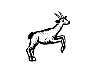 Charming Little Goat Icon Logo Design – Cute SVG Image File for Farm Projects, Kids, Branding, Crafts, and Creative Use