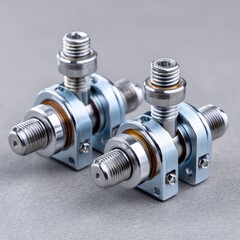 Paired mechanical connectors gleam