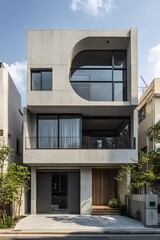 Fototapeta premium minimal yet functional urban living design,