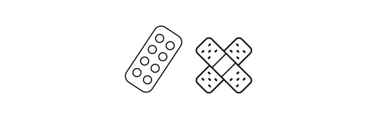 Medical icons set. Healthcare and medicine. Medical Insurance. Medicine and Healthcare Icons 