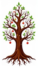 Fototapeta premium poison tree on white
