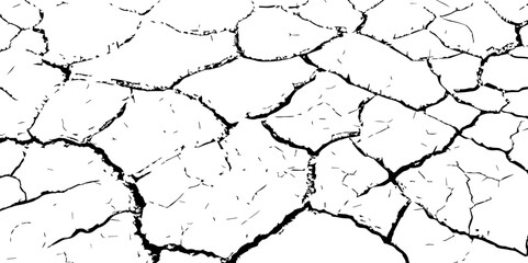  Monochrome abstract texture.Black and white pattern.Background of cracks, scuffs, chips.
