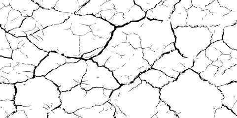  Monochrome abstract texture.Black and white pattern.Background of cracks, scuffs, chips.
