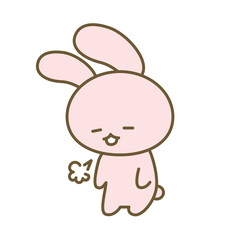 ため息をつくうさぎ