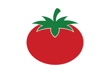 Fresh red ripe tomatoes against white backgroun