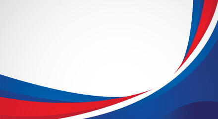 Modern red and blue abstract white background