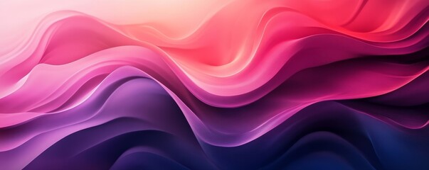 Abstract red gradient curve horizontal banner background. Trendy elegant pattern element. Modern colorful curve texture design. Suit for header, poster, cover, website, banner