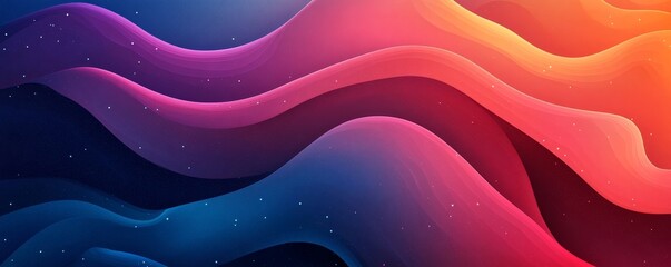 Abstract red gradient curve horizontal banner background. Trendy elegant pattern element. Modern colorful curve texture design. Suit for header, poster, cover, website, banner