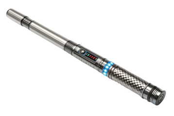 PNG Futuristic metal gadget with led lights and control panel