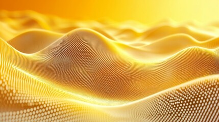 Minimal abstract design. Halftone dots colorful design. Future geometric patterns. Simple line object with modern trendy fresh yellow gradient color  illustration