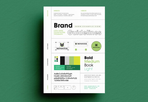 Brand Guideline Manual and Identity Poster
