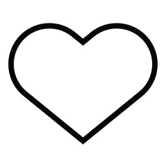 
black heart vector icon for Valentines day, vector heart shape, Heart, love, romance.