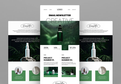 Email Newsletter Template for Marketing and Promotions