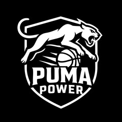 Fototapeta premium Puma Sport Logo Animal Icon Symbol