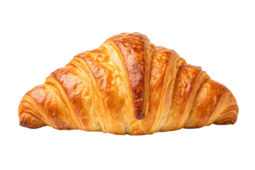 PNG Golden buttery croissant against black background