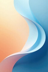 Abstract Pastel Paper Swirls A Serene Composition of Curving Layers and Soft Hues