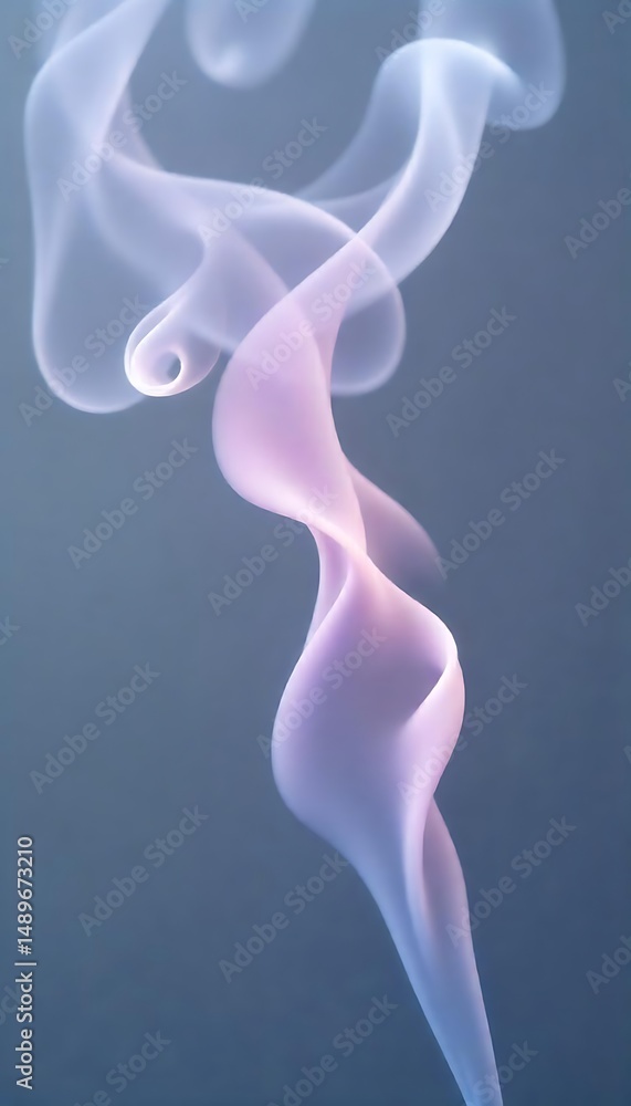 Poster generative ai ethereal plumes dancing with light and shadow soft flow