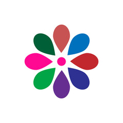 colorful flower logo