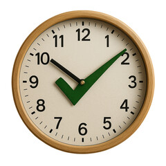 clock on white background