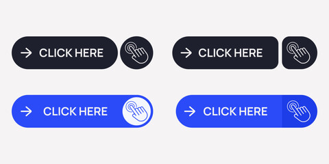 Modern Tap Here Elements for App Interfaces and User Interaction