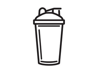 Protein Shaker vector line art