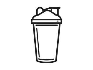Protein Shaker vector line art