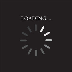 Loading bar icons. website load bar vector icon, Circle loader collection. Loading status, Loading isolated. Load symbol, load vector icons, buffering vector icon.