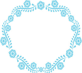 Beautiful flower art and mandala vector design