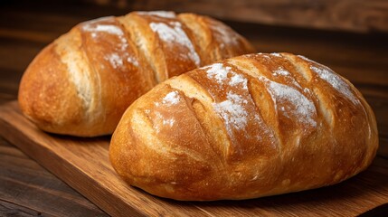Fototapeta premium Tasty Artisan Loaf Captured in Stunning High Resolution