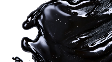 Close-up of Shiny Coal Tar Pitch Fragment