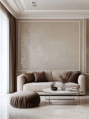 Interior Design Features a Modern Sofa and Accessories