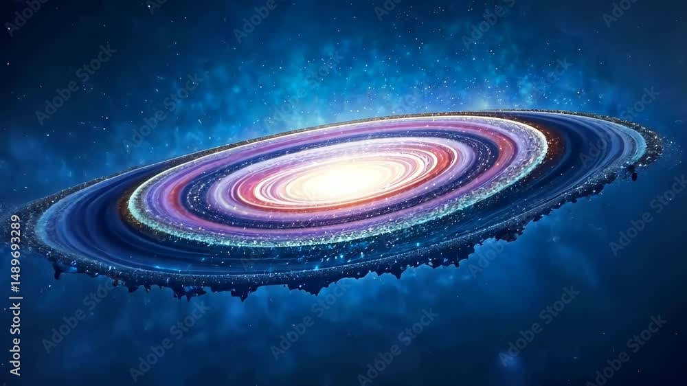 Poster Cosmic Whirlpool A Journey Through the Celestial Realm of Swirling Nebulae and Sparkling Stars