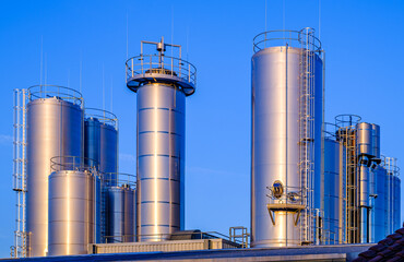 modern industry silo in austria