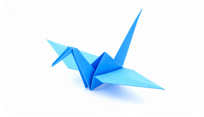 Stunning Blue Origami Crane A Paper Folding Masterpiece