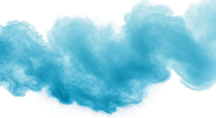Abstract Blue smoke on white background png