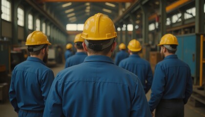 Industrial Workers in Factory
